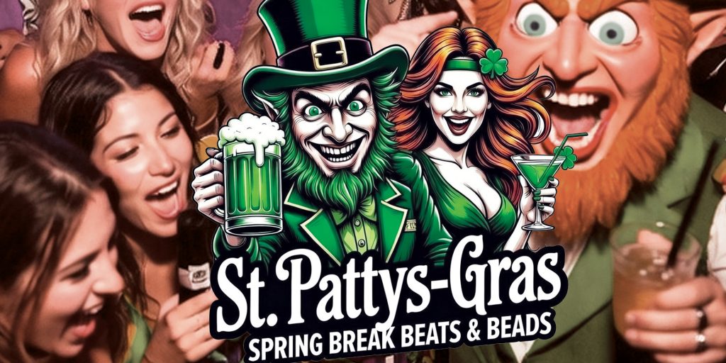 St. Patty-Gras party artwork