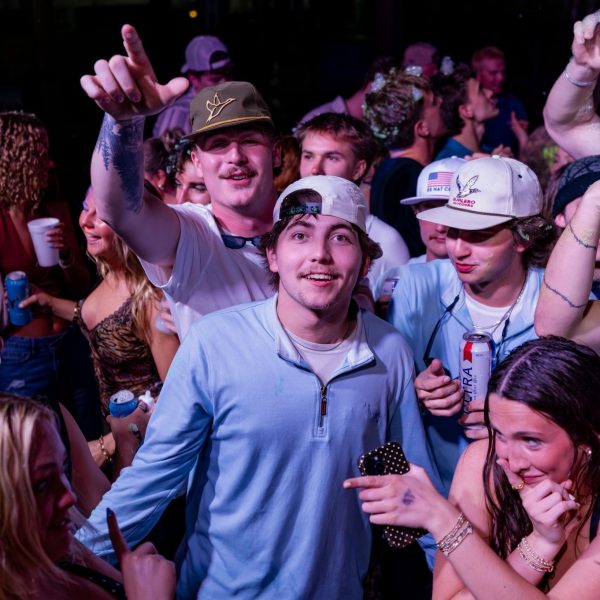 Happy crowd facing camera, PCB Spring Break 2026