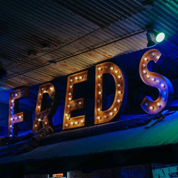 FREDS marquee sign, PCB Spring Break 2026