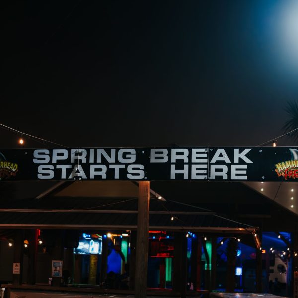 Spring Break Starts Here banner, PCB Spring Break 2026