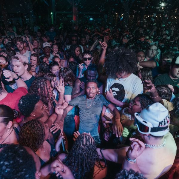 Big crowd high angle, PCB Spring Break 2026
