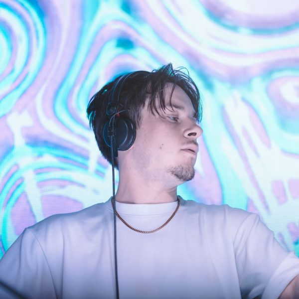 DJ psychedelic screen, PCB Spring Break 2026