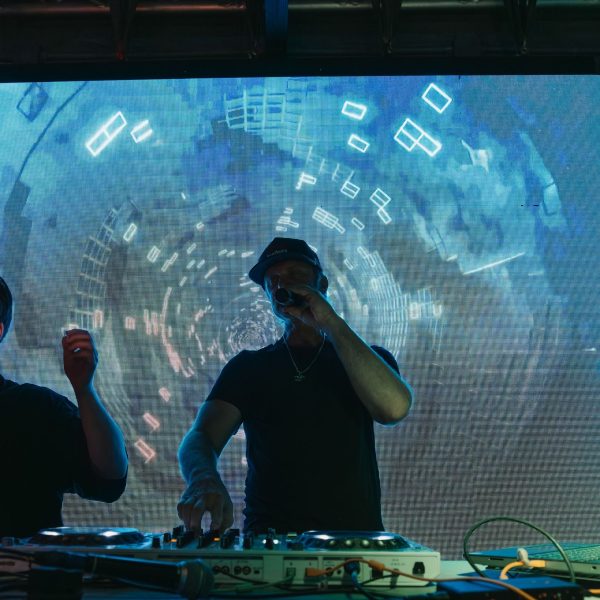 DJ blue tunnel screen, PCB Spring Break 2026