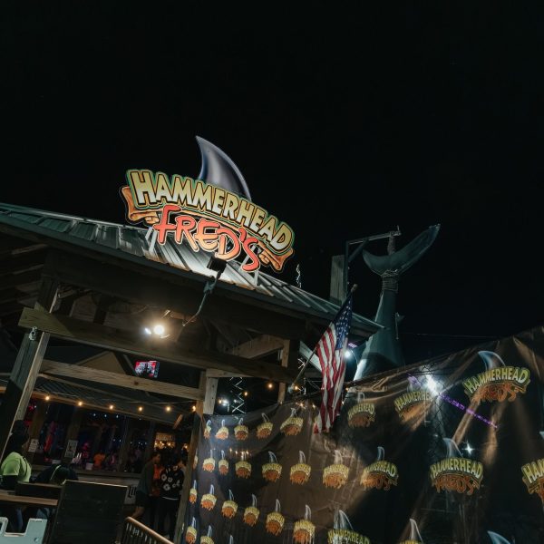 Hammerhead Fred's sign night, PCB Spring Break 2026