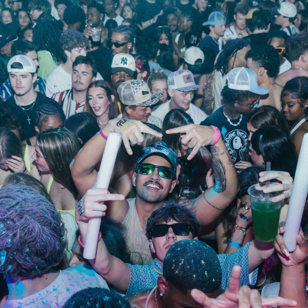 Crowd glow sticks, PCB Spring Break 2026