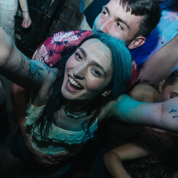 Girl blue hair, PCB Spring Break 2026