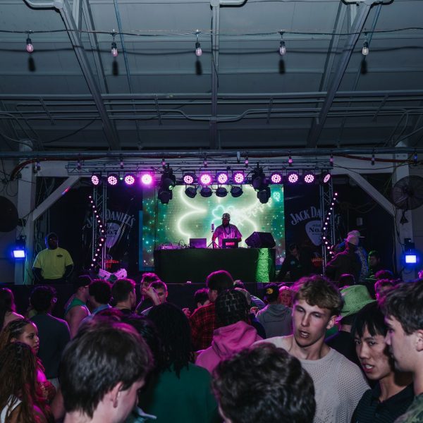 Stage and crowd wide green, PCB Spring Break 2026
