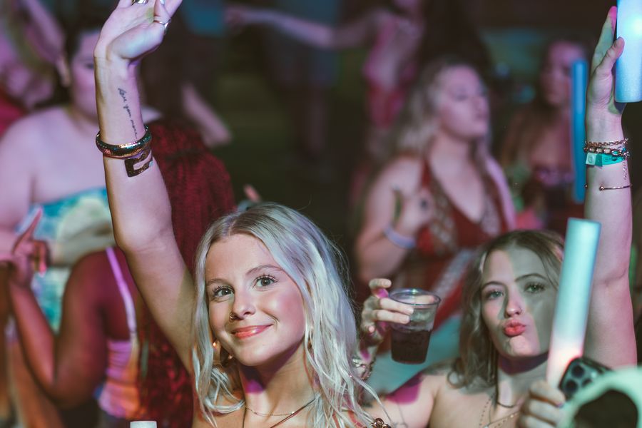 Friends and crowd at PCB Spring Break 2026, Saturday, March 7, 2026
