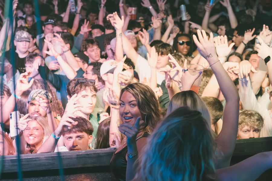 Friends and crowd at PCB Spring Break 2026, Monday, March 9, 2026