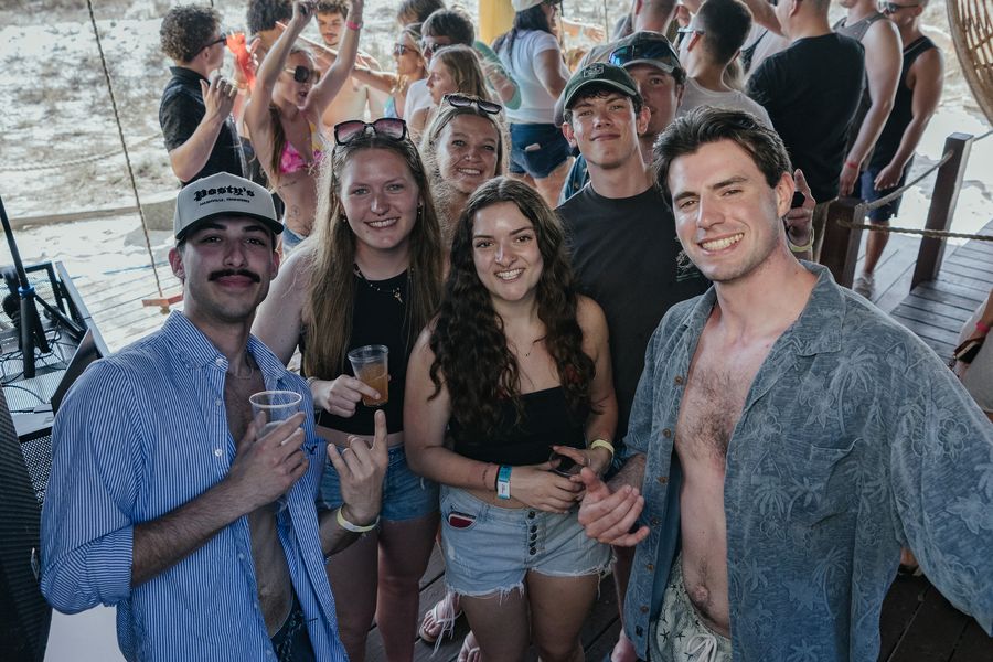 Friends and crowd at PCB Spring Break 2026, Wednesday, March 11, 2026