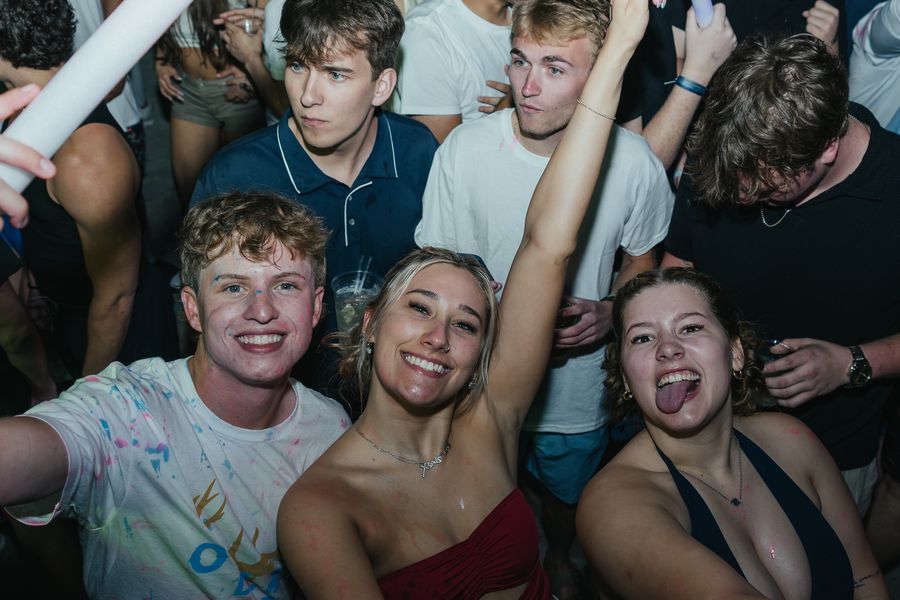 Friends and crowd at PCB Spring Break 2026, Friday, March 13, 2026