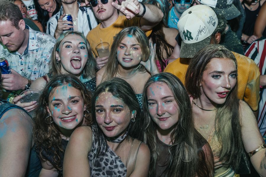 Friends and crowd at PCB Spring Break 2026, Saturday, March 14, 2026