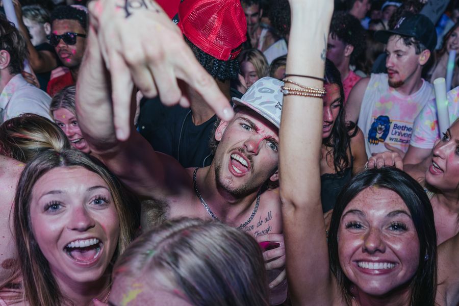 Friends and crowd at PCB Spring Break 2026, Friday, March 20, 2026