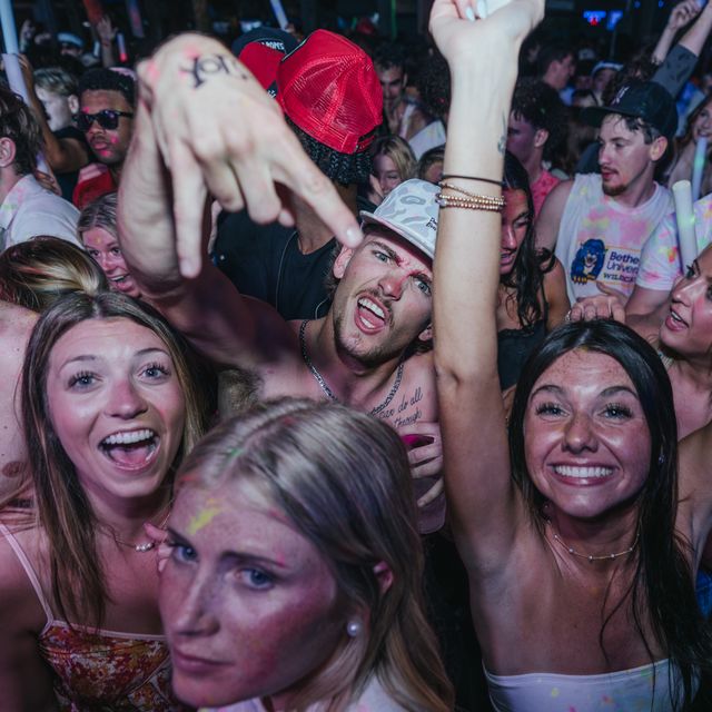 Crowd smiling and cheering at PCB Spring Break 2026